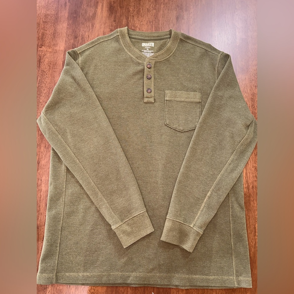 DULUTH Men's Burly Thermal Relaxed Fit Henley Shirt. Size XL. NWOT - Picture 1 of 4